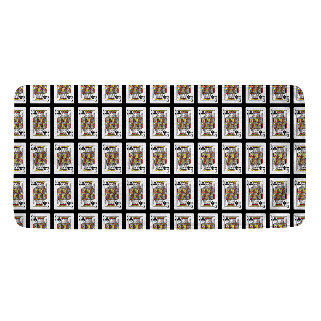 King Of Clubs Playing Card Pattern Print Towel