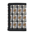 King Of Clubs Playing Card Pattern Print Trifold Wallet