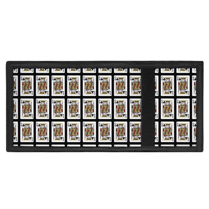 King Of Clubs Playing Card Pattern Print Trifold Wallet