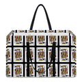 King Of Clubs Playing Card Pattern Print Utility Tote Bag