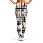 King Of Clubs Playing Card Pattern Print Women's Leggings