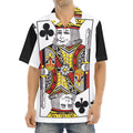 King Of Clubs Playing Card Print Aloha Shirt
