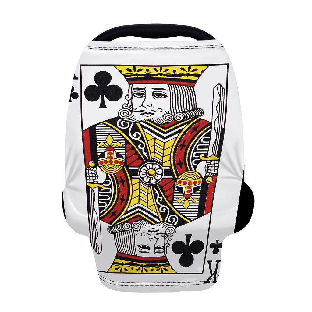 King Of Clubs Playing Card Print Baby Seat Cover