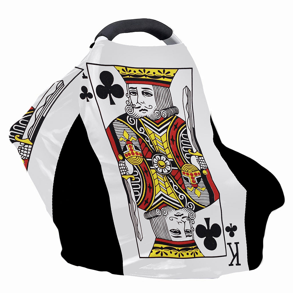 King Of Clubs Playing Card Print Baby Seat Cover