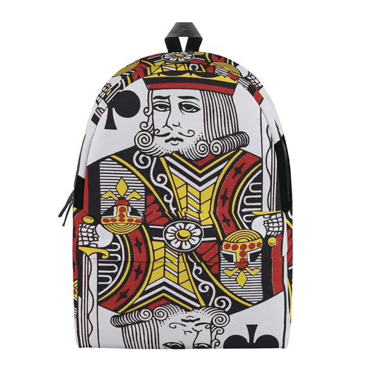 King Of Clubs Playing Card Print Backpack