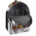 King Of Clubs Playing Card Print Backpack