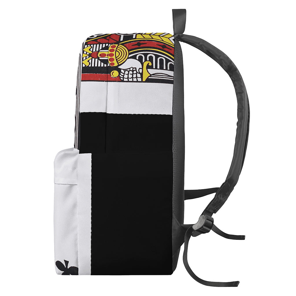 King Of Clubs Playing Card Print Backpack