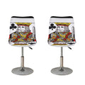 King Of Clubs Playing Card Print Bar Stool Covers