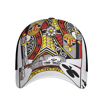 King Of Clubs Playing Card Print Baseball Cap