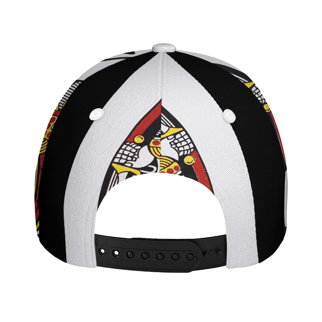 King Of Clubs Playing Card Print Baseball Cap