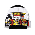 King Of Clubs Playing Card Print Beanie