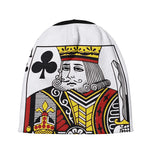 King Of Clubs Playing Card Print Beanie