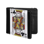 King Of Clubs Playing Card Print Bifold Wallet