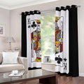 King Of Clubs Playing Card Print Dimout Grommet Curtains