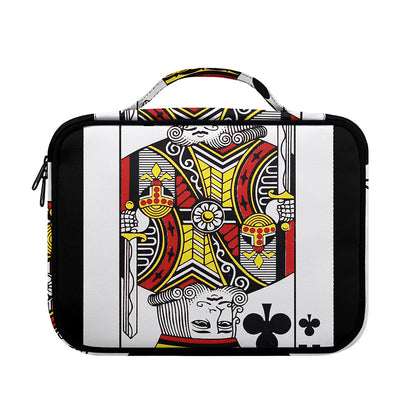 King Of Clubs Playing Card Print Briefcase Bible Bag