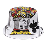 King Of Clubs Playing Card Print Bucket Hat
