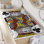 King Of Clubs Playing Card Print Changing Pad Cover