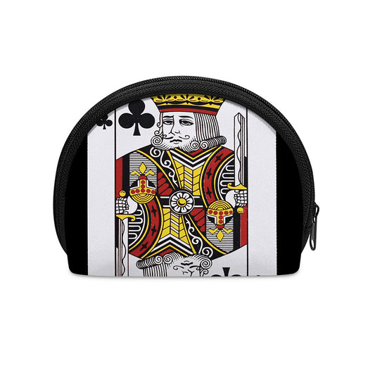 King Of Clubs Playing Card Print Coin Purse