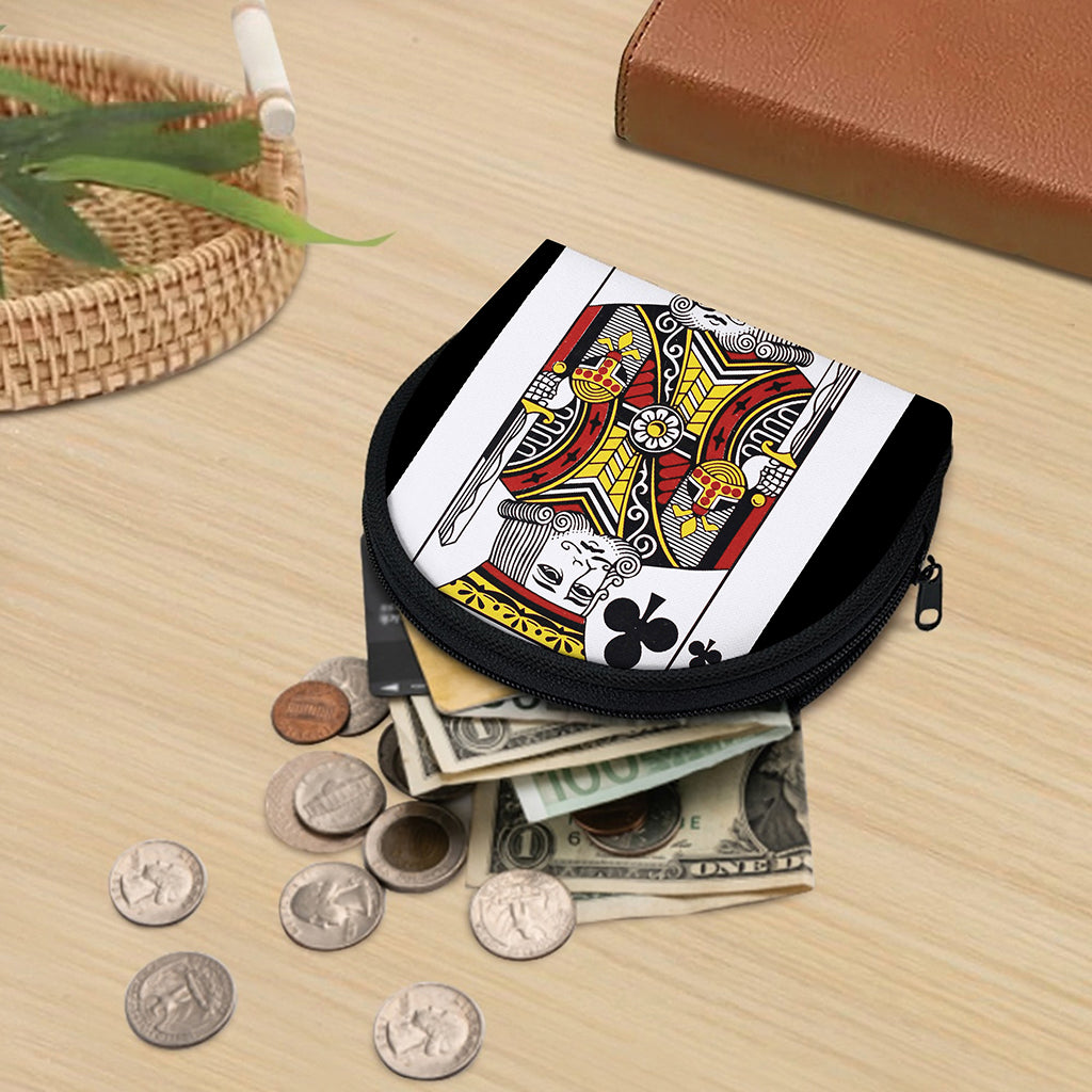 King Of Clubs Playing Card Print Coin Purse