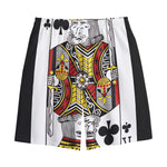 King Of Clubs Playing Card Print Cotton Shorts