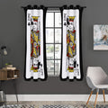 King Of Clubs Playing Card Print Grommet Curtain Panels
