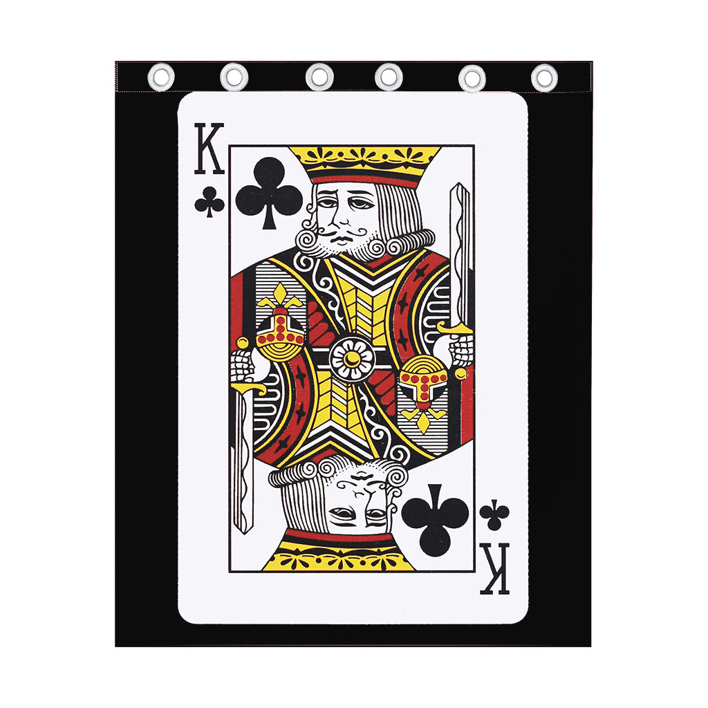 King Of Clubs Playing Card Print Curtain