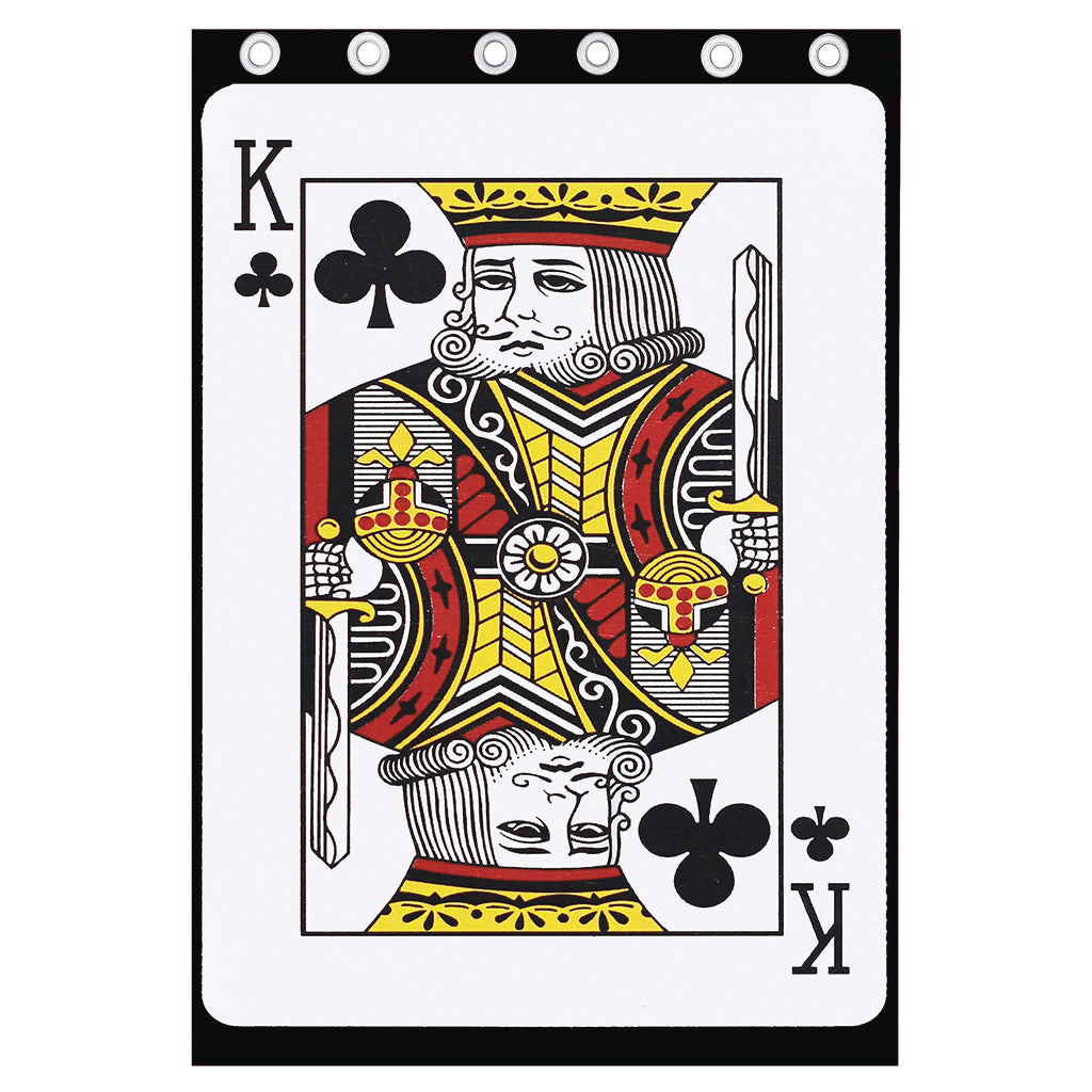 King Of Clubs Playing Card Print Curtain