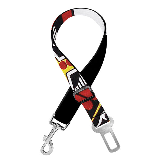 King Of Clubs Playing Card Print Dog Seat Belt