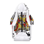 King Of Clubs Playing Card Print Dog Zip Up Hoodie