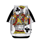 King Of Clubs Playing Card Print Dog Zip Up Hoodie
