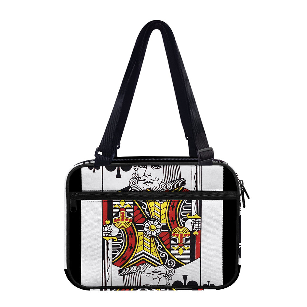 King Of Clubs Playing Card Print Double Strap Bible Bag