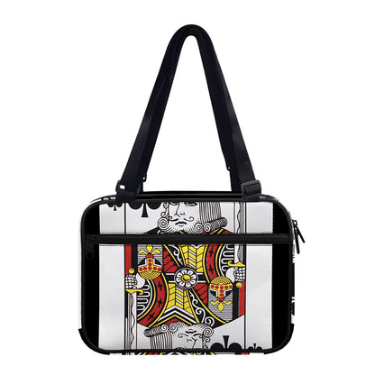 King Of Clubs Playing Card Print Double Strap Bible Bag