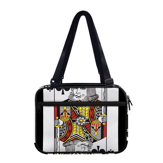 King Of Clubs Playing Card Print Double Strap Bible Bag
