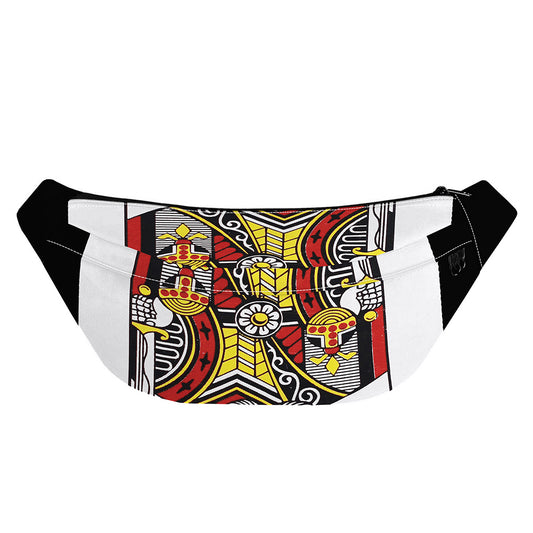 King Of Clubs Playing Card Print Fanny Pack