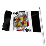 King Of Clubs Playing Card Print Flag