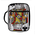 King Of Clubs Playing Card Print Front Pocket Bible Bag
