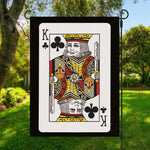 King Of Clubs Playing Card Print Garden Flag