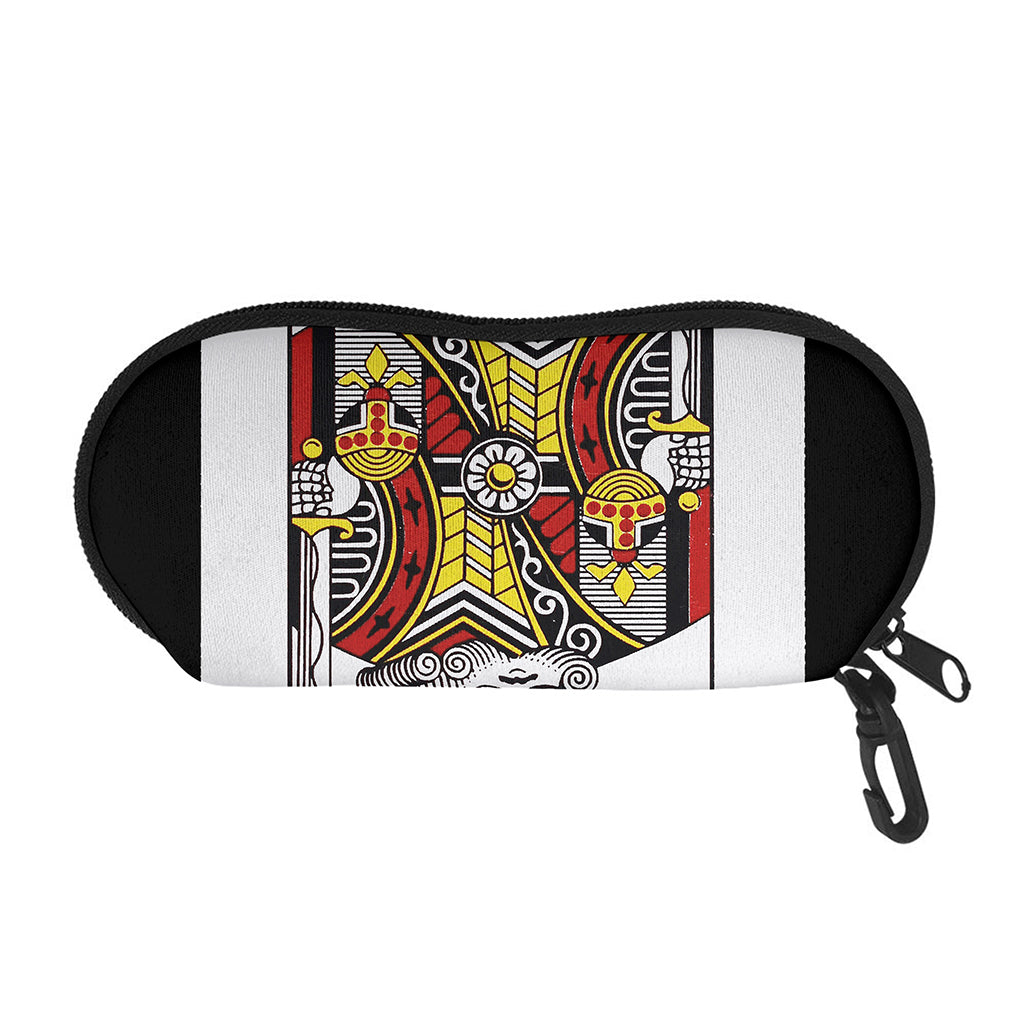 King Of Clubs Playing Card Print Glasses Case