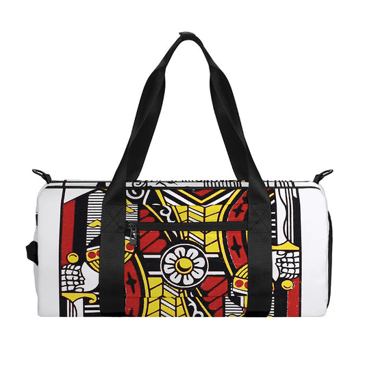 King Of Clubs Playing Card Print Gym Bag