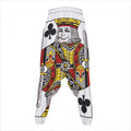 King Of Clubs Playing Card Print Hammer Pants