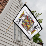 King Of Clubs Playing Card Print House Flag