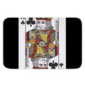 King Of Clubs Playing Card Print Indoor Door Mat