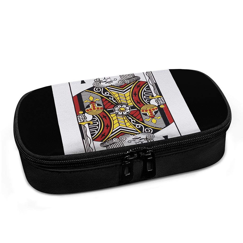 King Of Clubs Playing Card Print Insulin Cooler Travel Case