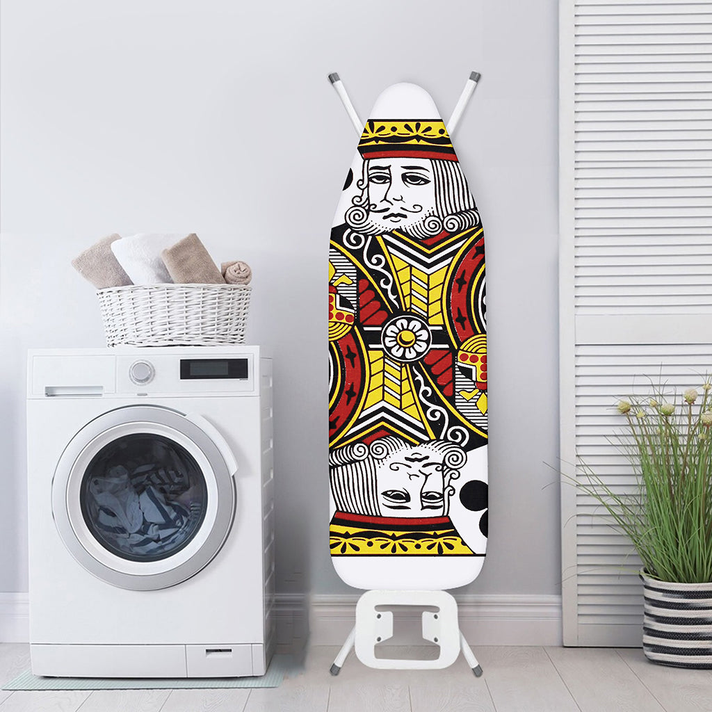 King Of Clubs Playing Card Print Ironing Board Cover