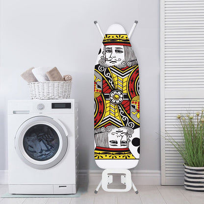 King Of Clubs Playing Card Print Ironing Board Cover