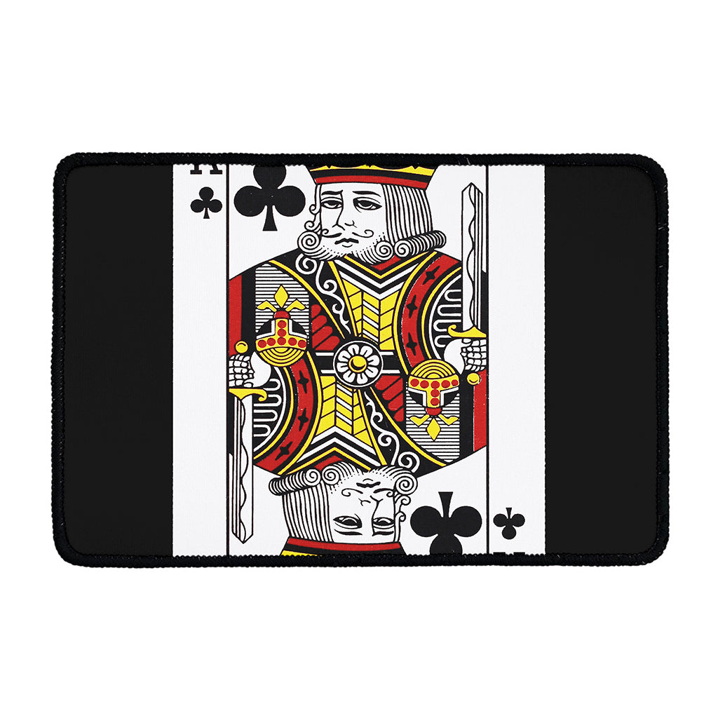 King Of Clubs Playing Card Print Kitchen Mat