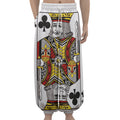 King Of Clubs Playing Card Print Lantern Pants