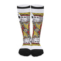 King Of Clubs Playing Card Print Long Socks