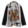 King Of Clubs Playing Card Print Men's Blazer