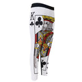 King Of Clubs Playing Card Print Men's Compression Pants
